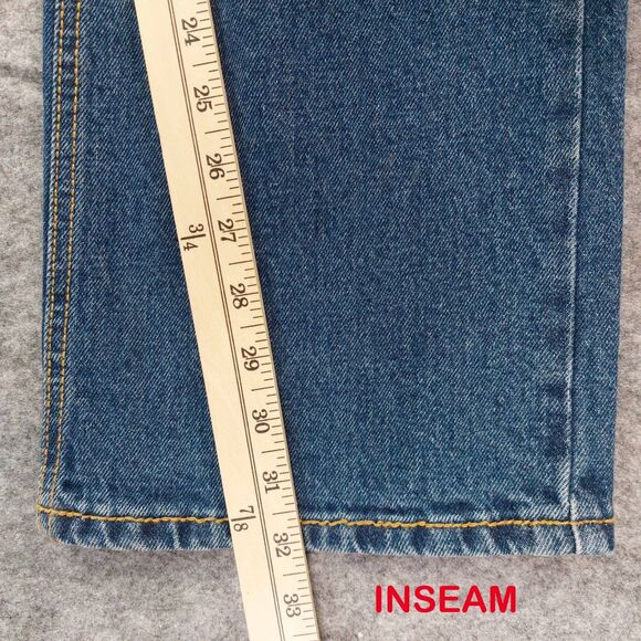 Grace & Emma Women’s Sz 4 Distressed Bootcut Jeans Blue High Rise Stretch Denim - Picture 6 of 13